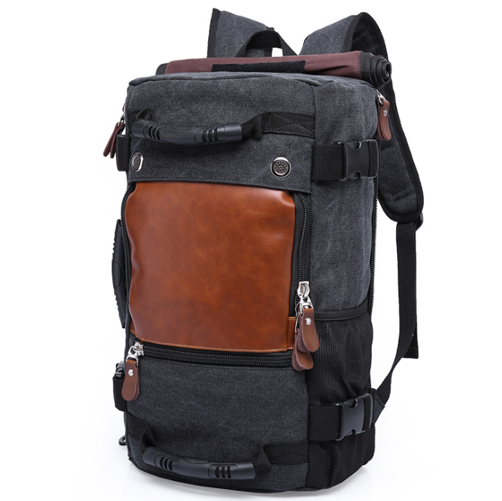 Large Capacity Canvas Backpack for Travel and Leisure