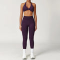 Seamless Yoga Set Gym Clothes 2PCS Women Sportswear Yoga Suits Tracksuits Fitness Long Sleeved Jacket Sports Bra Gym Leggings