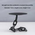 Vintage Iron Chain Candlestick