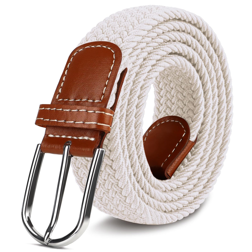 LUOFMISS Woven Stretch Belt for Men and Women Braided Elastic Golf Belts Jeans Casual Pants Sport Belt Mens Golf Belt