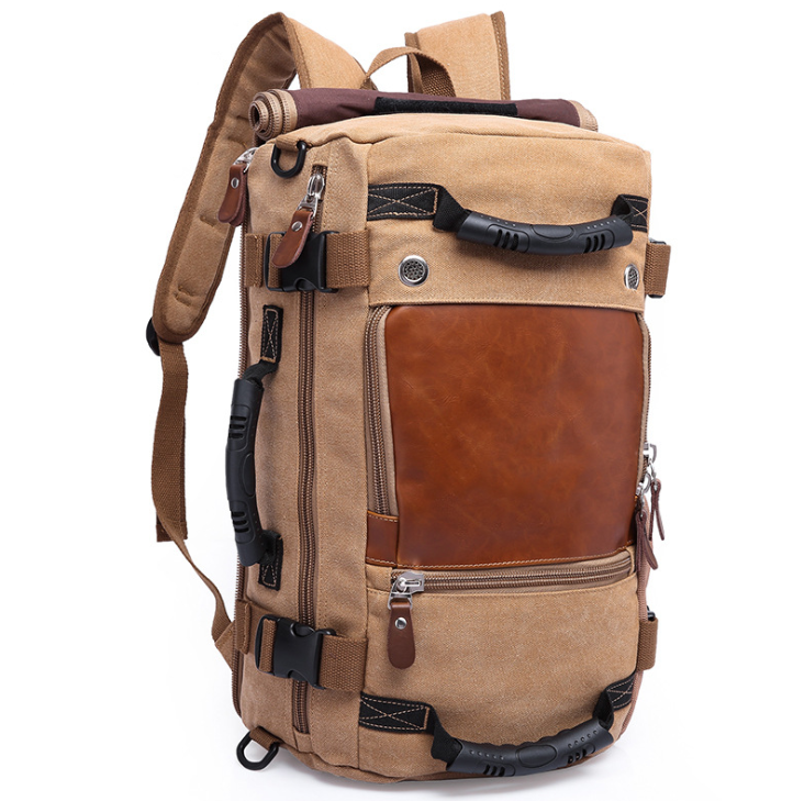 Large Capacity Canvas Backpack for Travel and Leisure