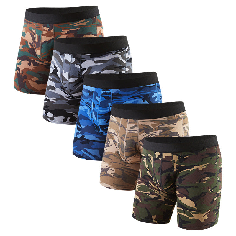 Camouflage cotton sports running boxer pants