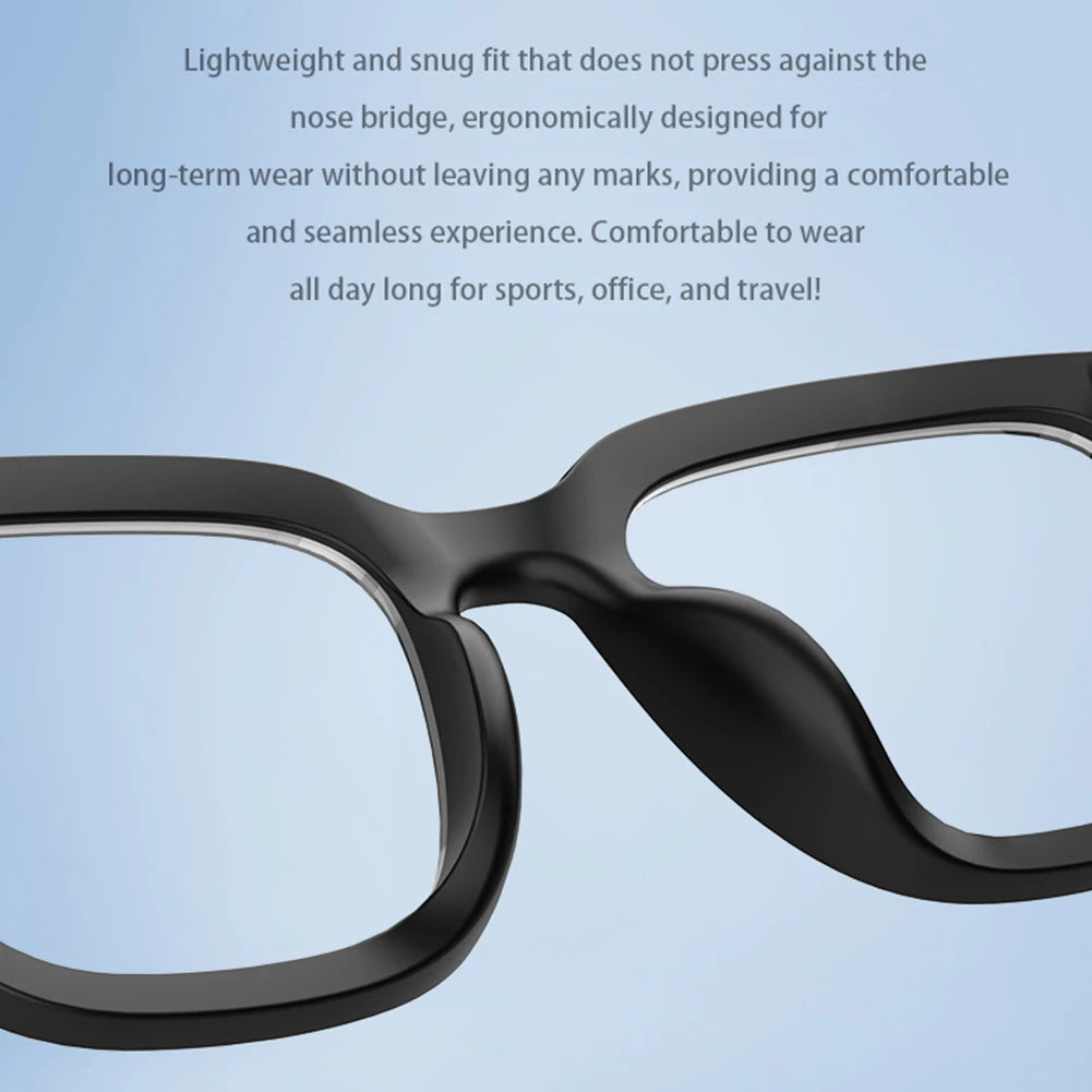 AI Intelligent Translation Glasses New Smart Glasses Built-in Microphone Speakers Support Above 130 Languages for Outdoor Travel