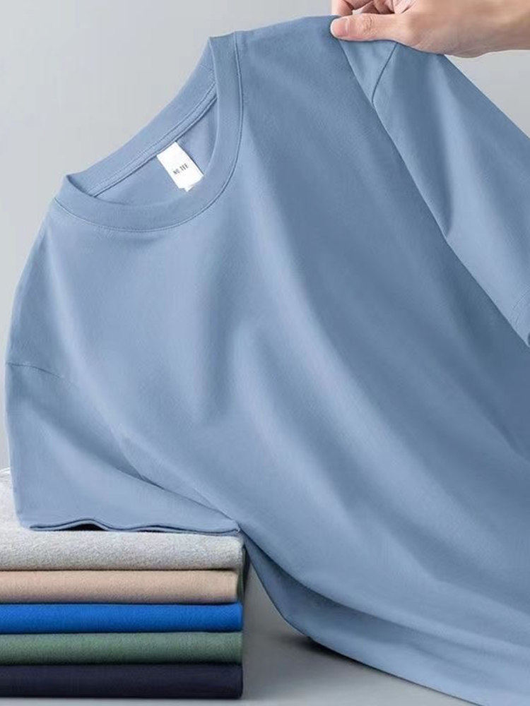 Pure Cotton Round Neck Short Sleeve T-Shirt