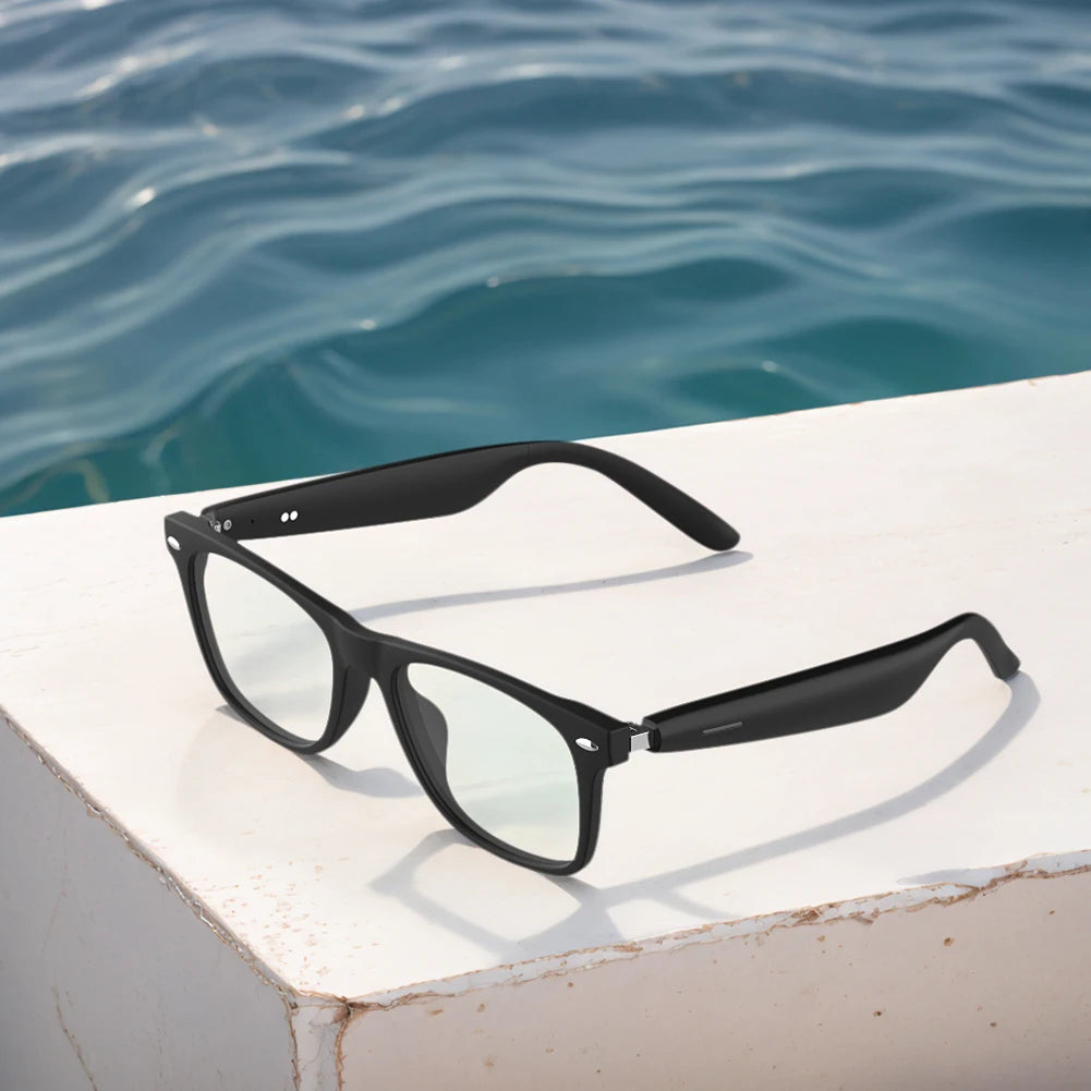 AI Intelligent Translation Glasses New Smart Glasses Built-in Microphone Speakers Support Above 130 Languages for Outdoor Travel