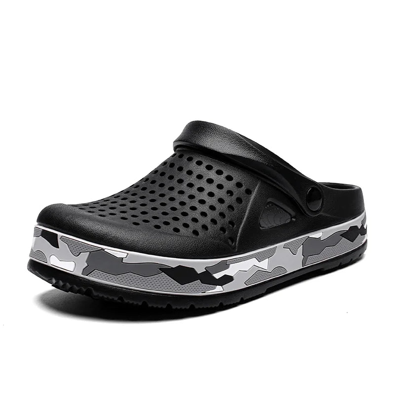 Summer Men Shoes Clogs Slippers Men Garden Flat Sandals Platform Sandals Man Water Shoes Male Sneakers Outdoor Home Slippers