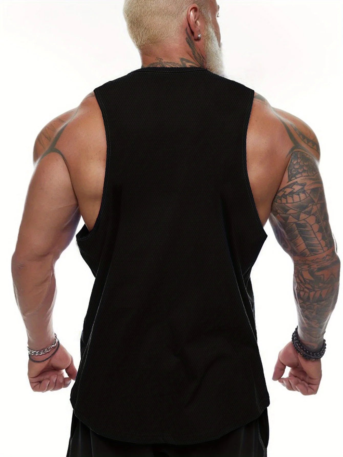 Men's loose sports vest, summer breathable and quick-drying basketball fitness sleeveless T-shirt, printed vest
