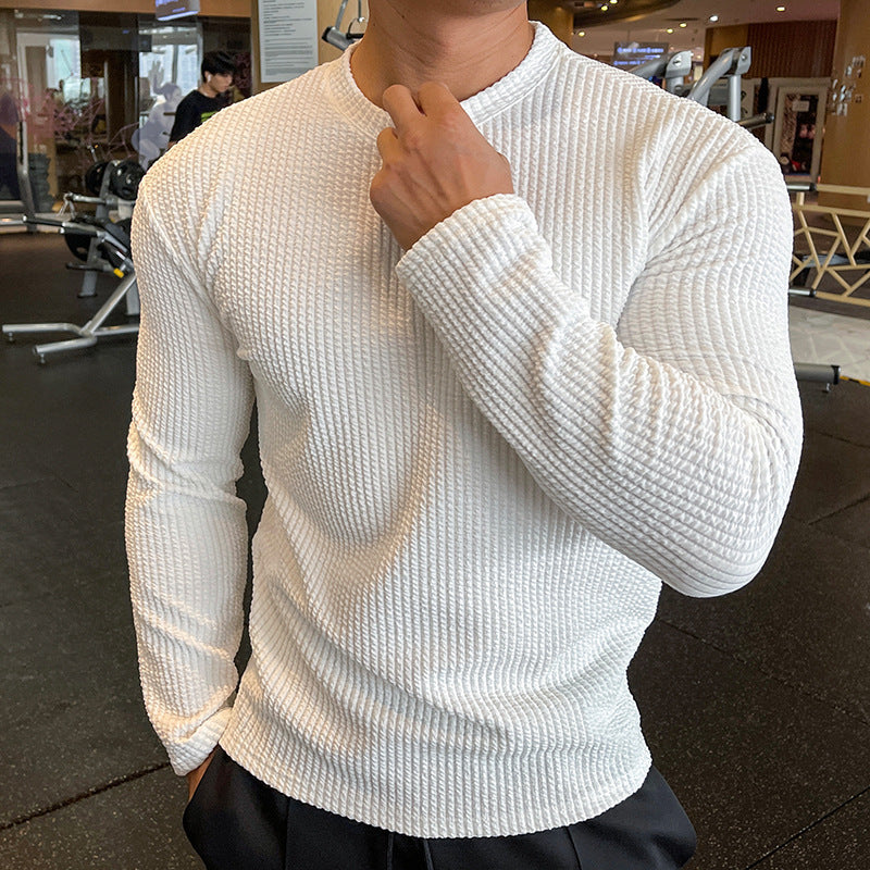 Men's Casual Knit Sweater Long Sleeve Pullover