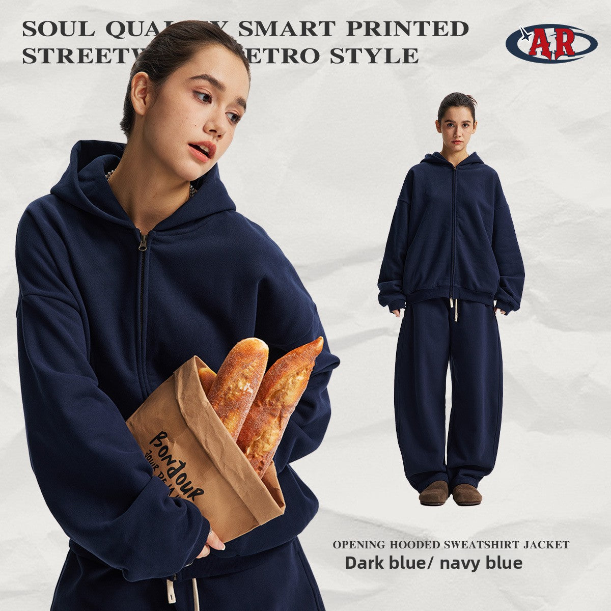 Fleece Lined Hooded Mens Sweatshirt