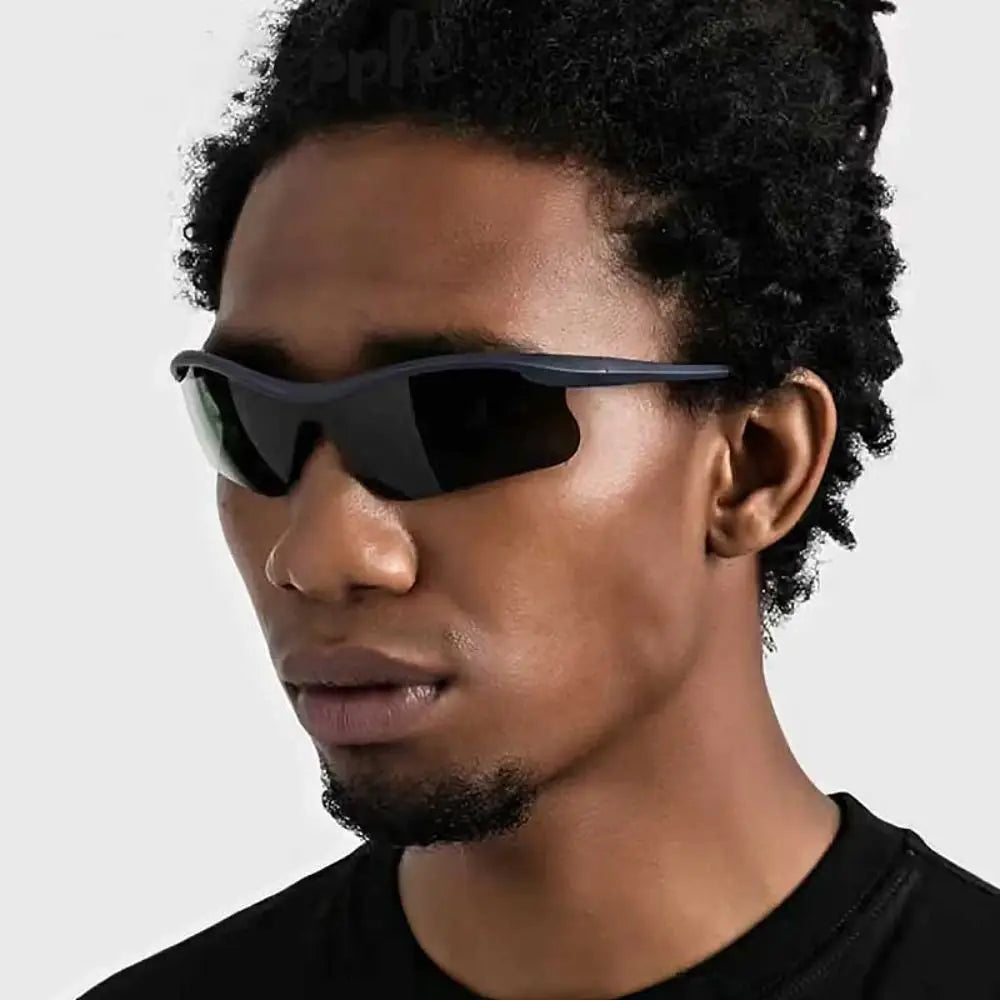 Outdoor Sports Sunglasses Fashion Women Men Semi Rimless Sun Glasses Cycling Goggles Bicycle Eyewear