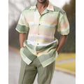 Spring and summer casual beach-style shirt set