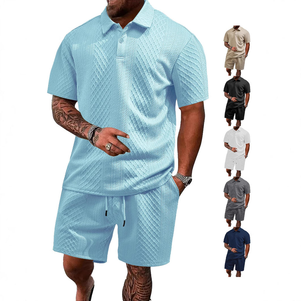 Men's casual short-sleeved suit