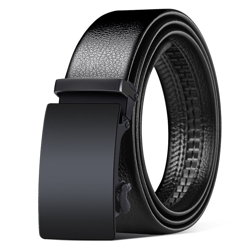 Automatic Buckle Mens PU Leather Belt