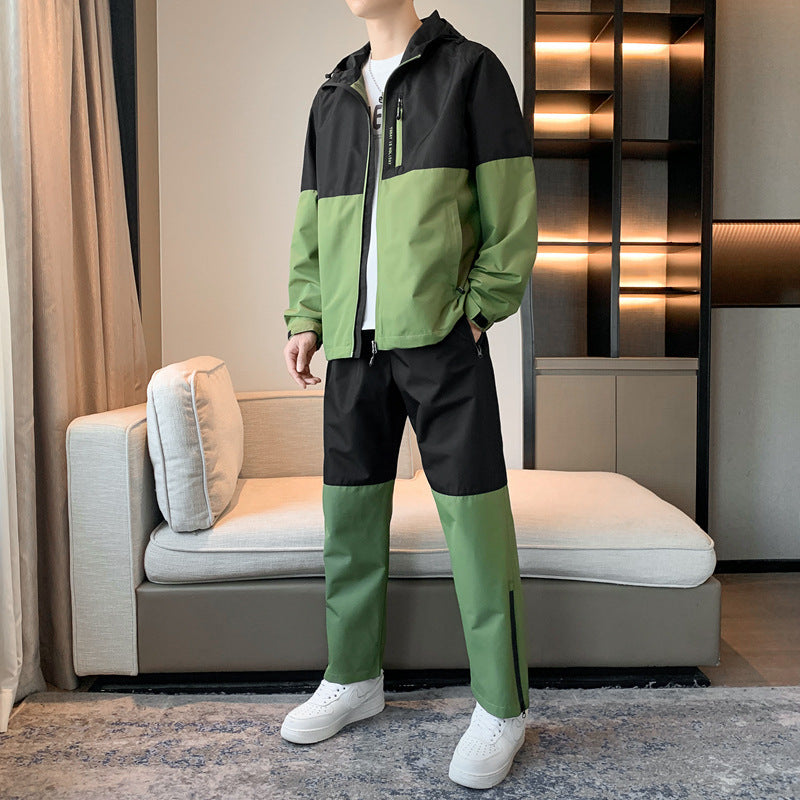 Men's Casual Hooded Sports Jacket for Spring & Autumn