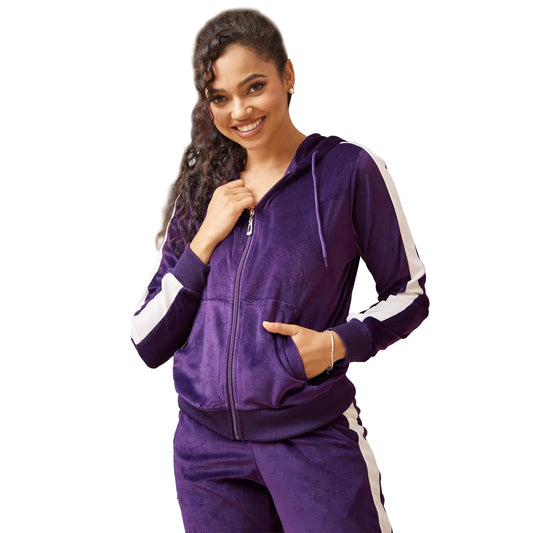 TanBridge 2 Piece Outfits Womens Velour Sweatsuits