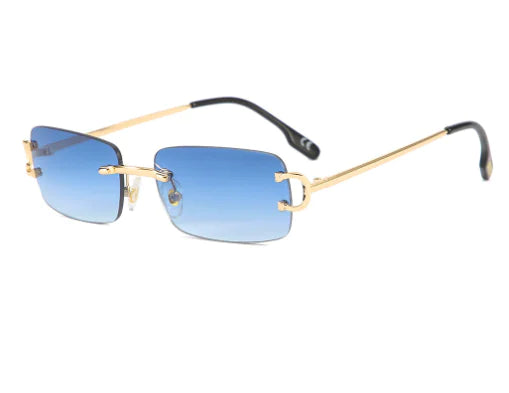 Square Frameless Sunglasses for Women - Trendy Style