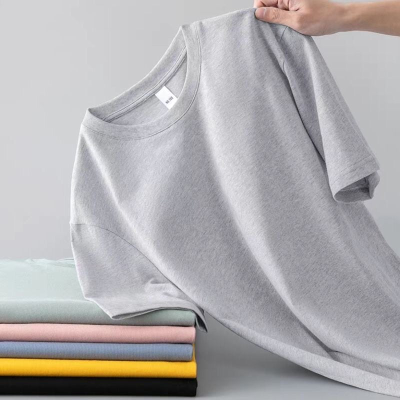 Pure Cotton Round Neck Short Sleeve T-Shirt