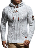 Fashionable Knit Pullover Sweater for Men with Hood