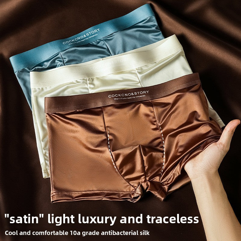 Satin light boxers