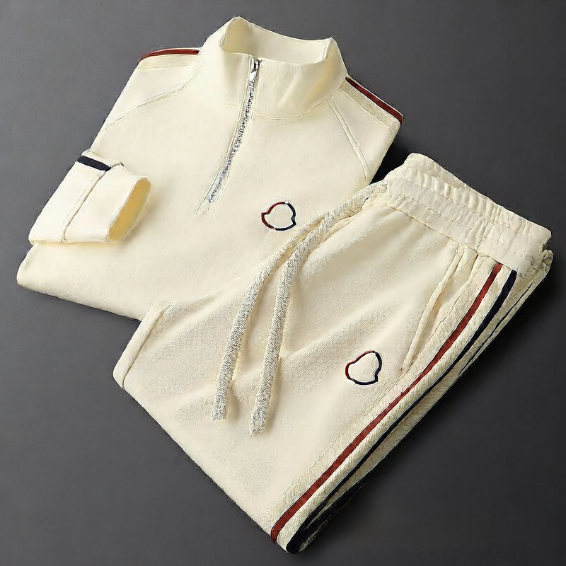 Men's Side Stripe Fleece-Lined Sweatsuit Set