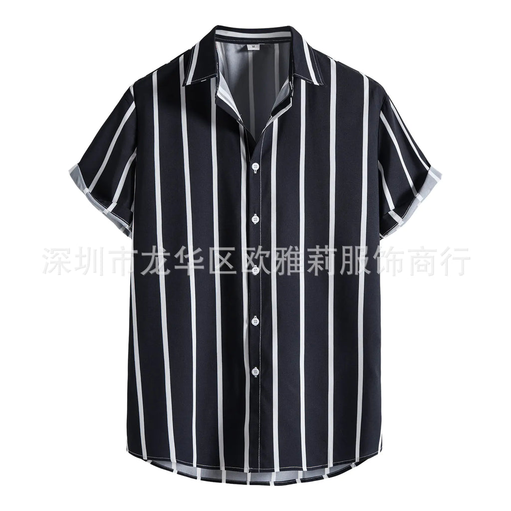 Men's Linen Button-Down Short Sleeve Shirt 2022