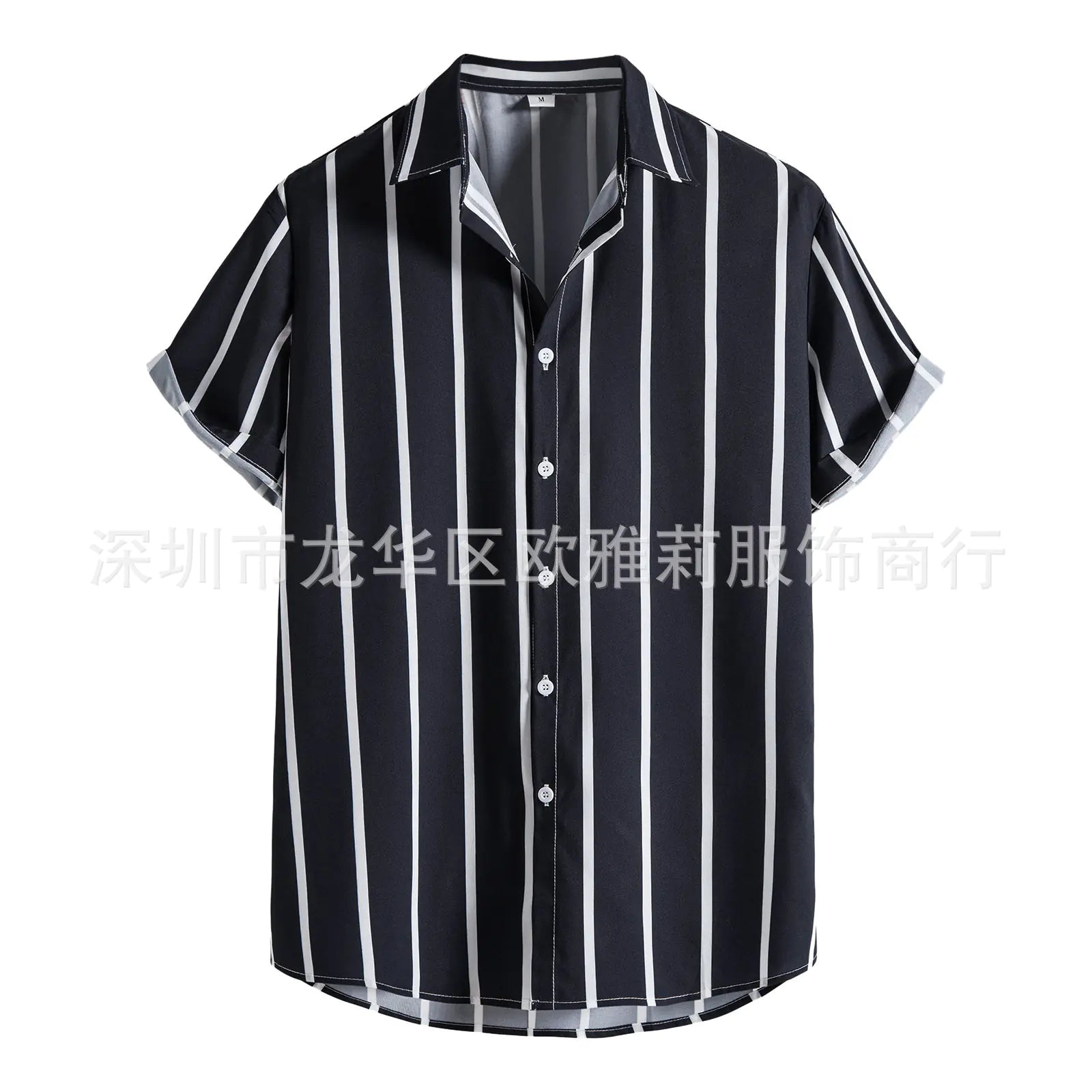 Men's Linen Button-Down Short Sleeve Shirt 2022
