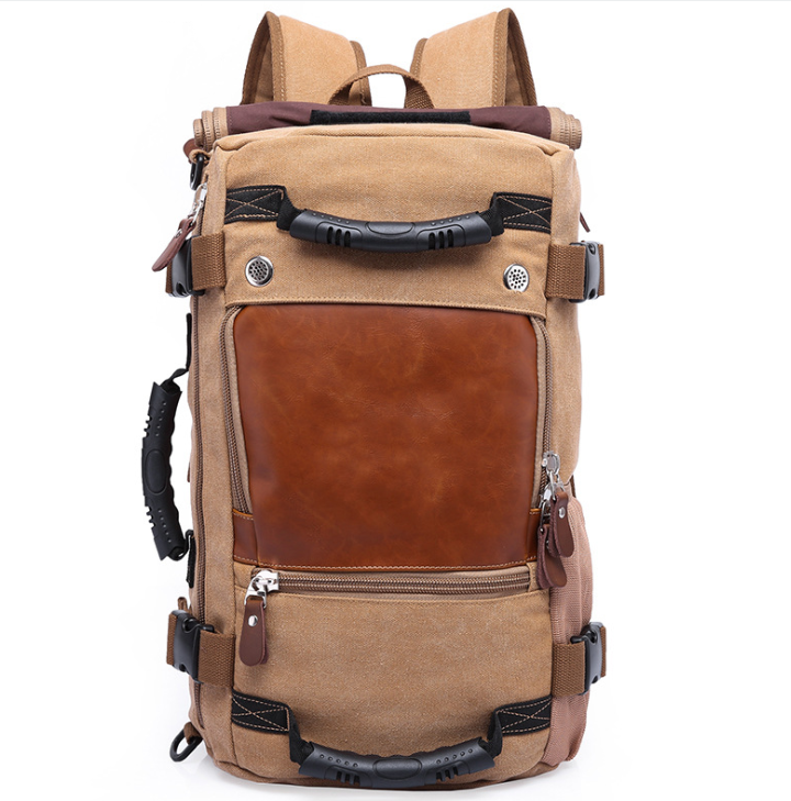 Large Capacity Canvas Backpack for Travel and Leisure