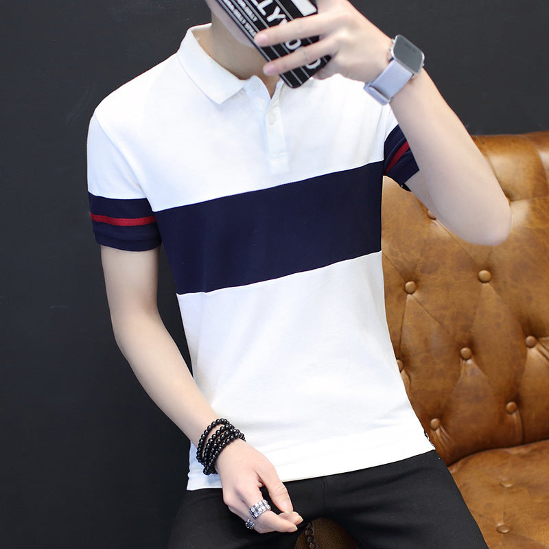 Short Sleeve Polo Shirt with Collar