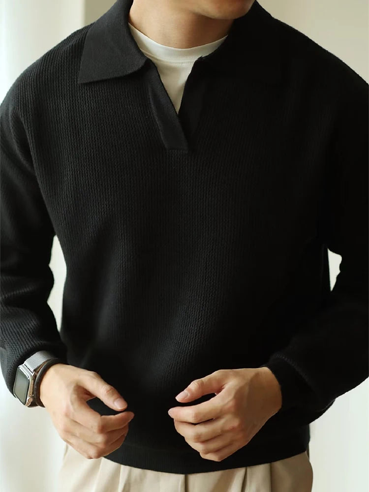 Casual Knitwear Mens Polo Shirt
