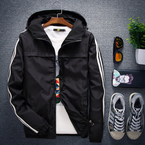 2020 Spring Autumn Men's Hooded Jacket - Casual Sportswear