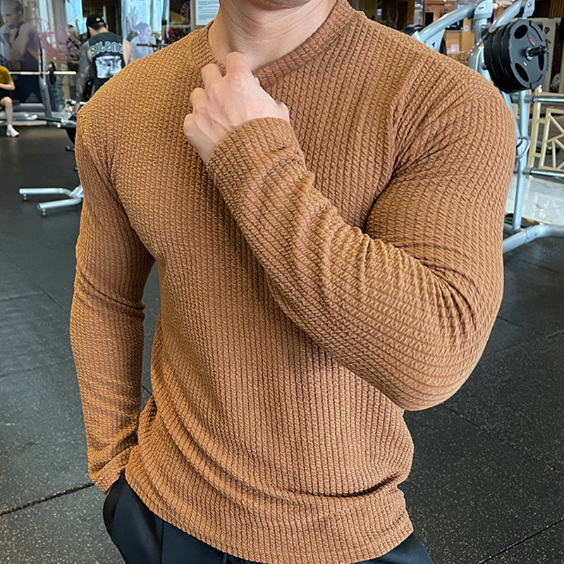 Men's Casual Knit Sweater Long Sleeve Pullover