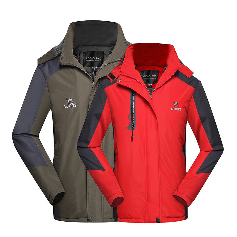 Thickened Fleece Couples Jacket - Outdoor Snow Outfit