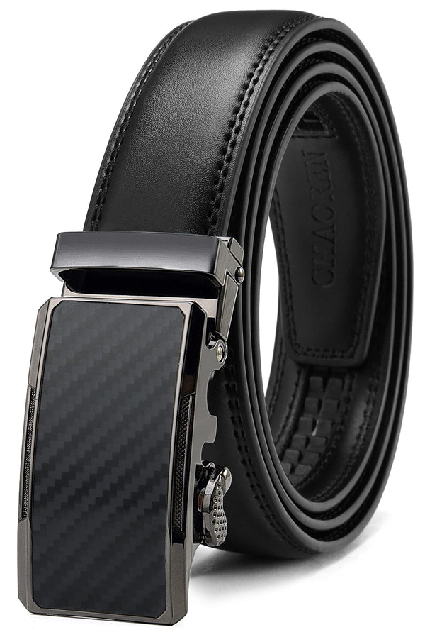 CHAOREN Ratchet Belts for Men - Mens Dress Belt 1 1/4" Mens Belts Leather - Precise Adjustable Belt for Dress Pant