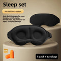 3D Light-Blocking Sleep Eye Mask with Earplugs
