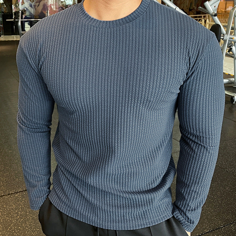 Men's Casual Knit Sweater Long Sleeve Pullover