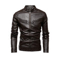 Men's Fleece-Lined PU Leather Jacket