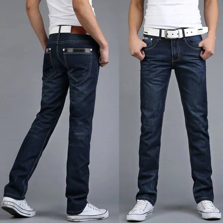 Men's Slim Fit Straight Leg Denim Jeans