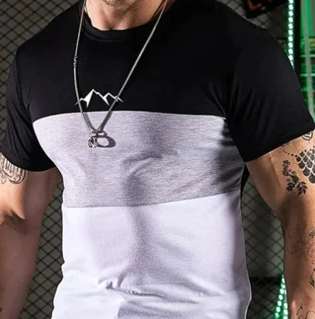 Plus Size Color Block Oversized T-Shirts