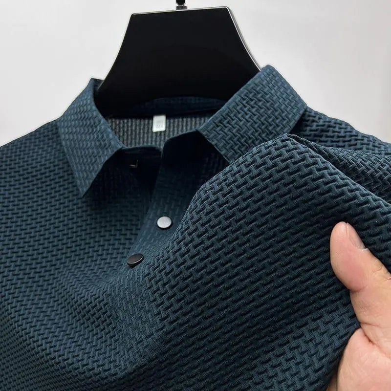 Ice Silk Short Sleeve Polo Shirt - Summer Style