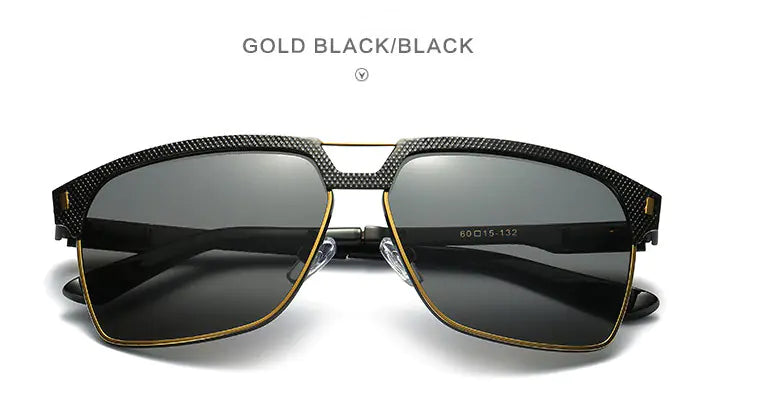 Retro Polarized Sunglasses for Men with Spring Legs