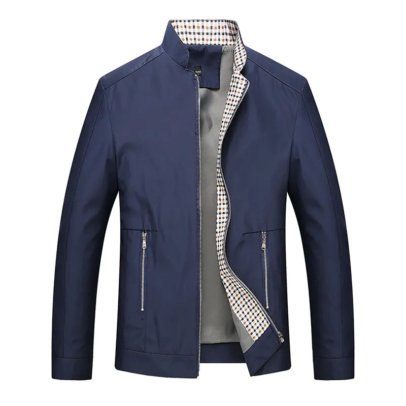 Stand Collar Jacket for Men - Business Casual Wear