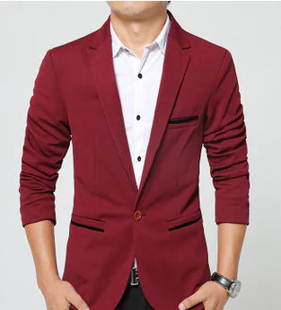 Plus Size Men's Casual Blazer, Spring Wholesale Jacket