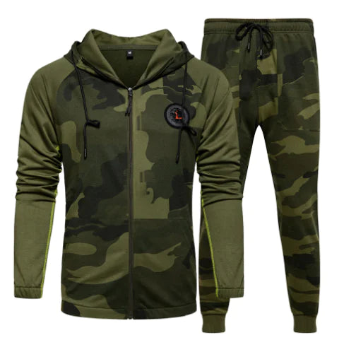 Men's Casual Camouflage Sports Tracksuit for Teens