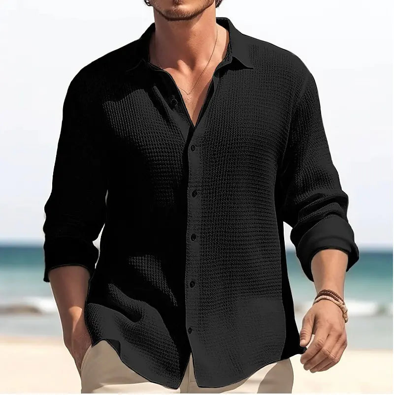 Long Sleeve Lapel Shirt