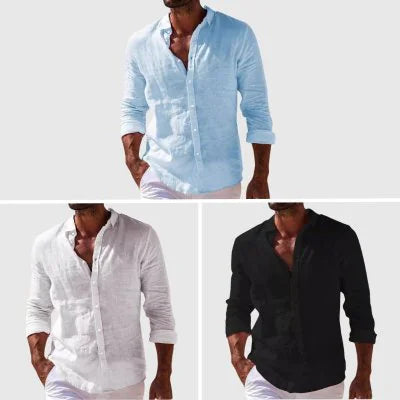 Men's Linen Beach Shirt