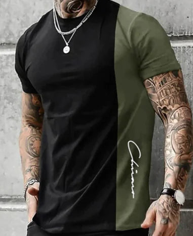 Plus Size Color Block Oversized T-Shirts