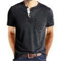 M&F EVENMINE Fashion  Henley Shirts