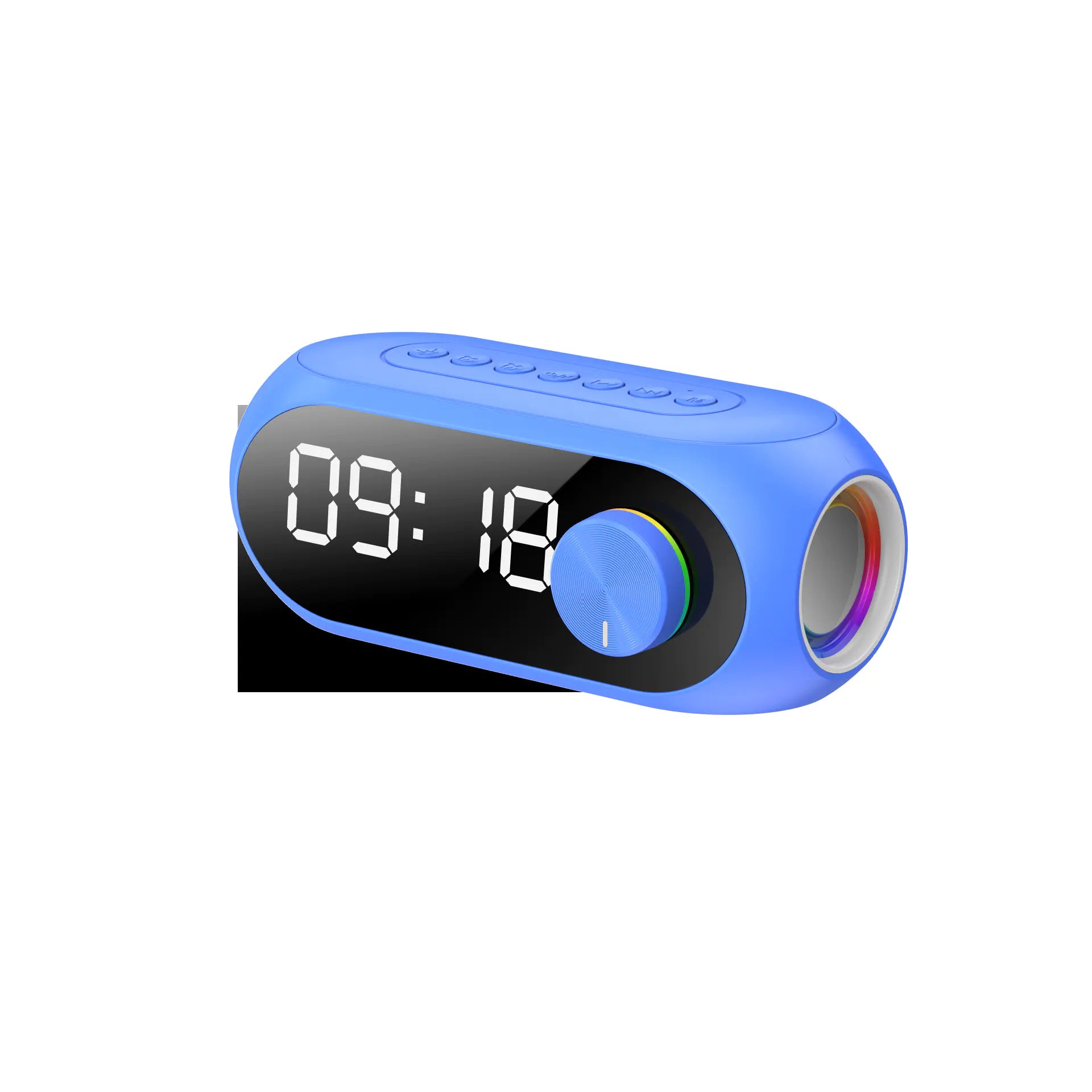 Wireless Mirror Clock Bluetooth Speaker - Portable Subwoofer