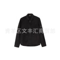 Korean Casual Loose Long Sleeve Zipper Shirt for Men