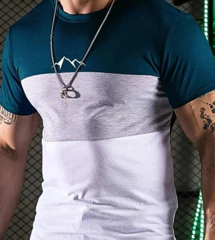 Plus Size Color Block Oversized T-Shirts